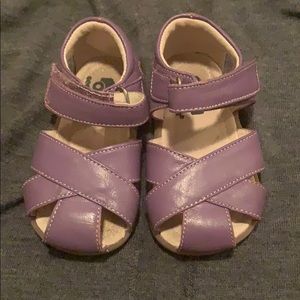 See Kai run purple sandals